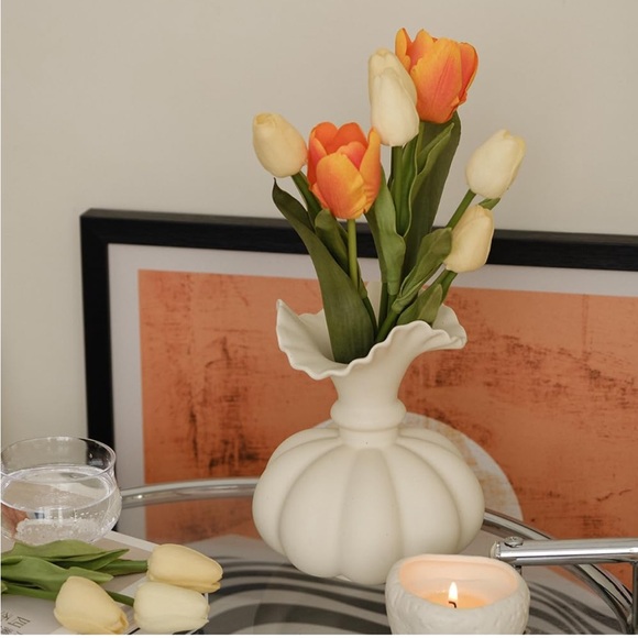 NEW Pumpkin Ceramic Vase - Picture 2 of 5